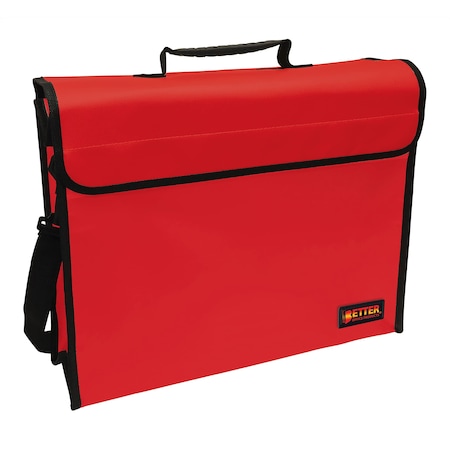 Large Fireproof Document Carry Bag, 16in X 5in X 12in Safe Storage Bag W/ Handle And Shoulder Strap